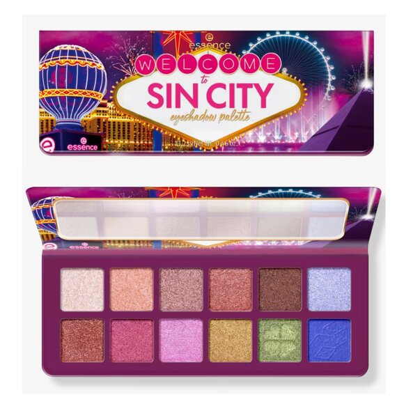 Essence Other - NEW Shimmer eyeshadow palette, 12 bold colors: Welcome to SIN CITY- Las Vegas